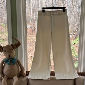 Faherty Wide-Leg Cropped  Jeans